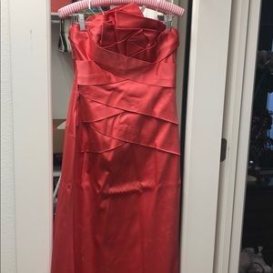 Phoebe Couture coral elegant gown sz 4